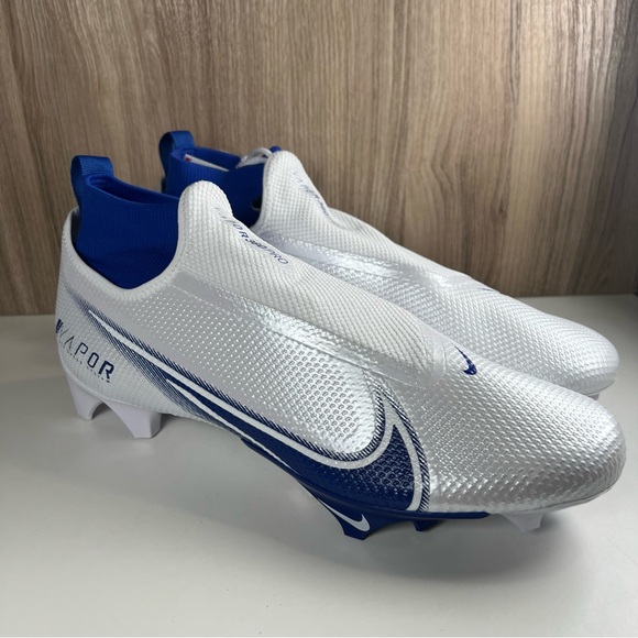 Nike Vapor Edge Pro 360 Football Cleat White Blue CV6345-107 Men’s Size 13 - Picture 8 of 10